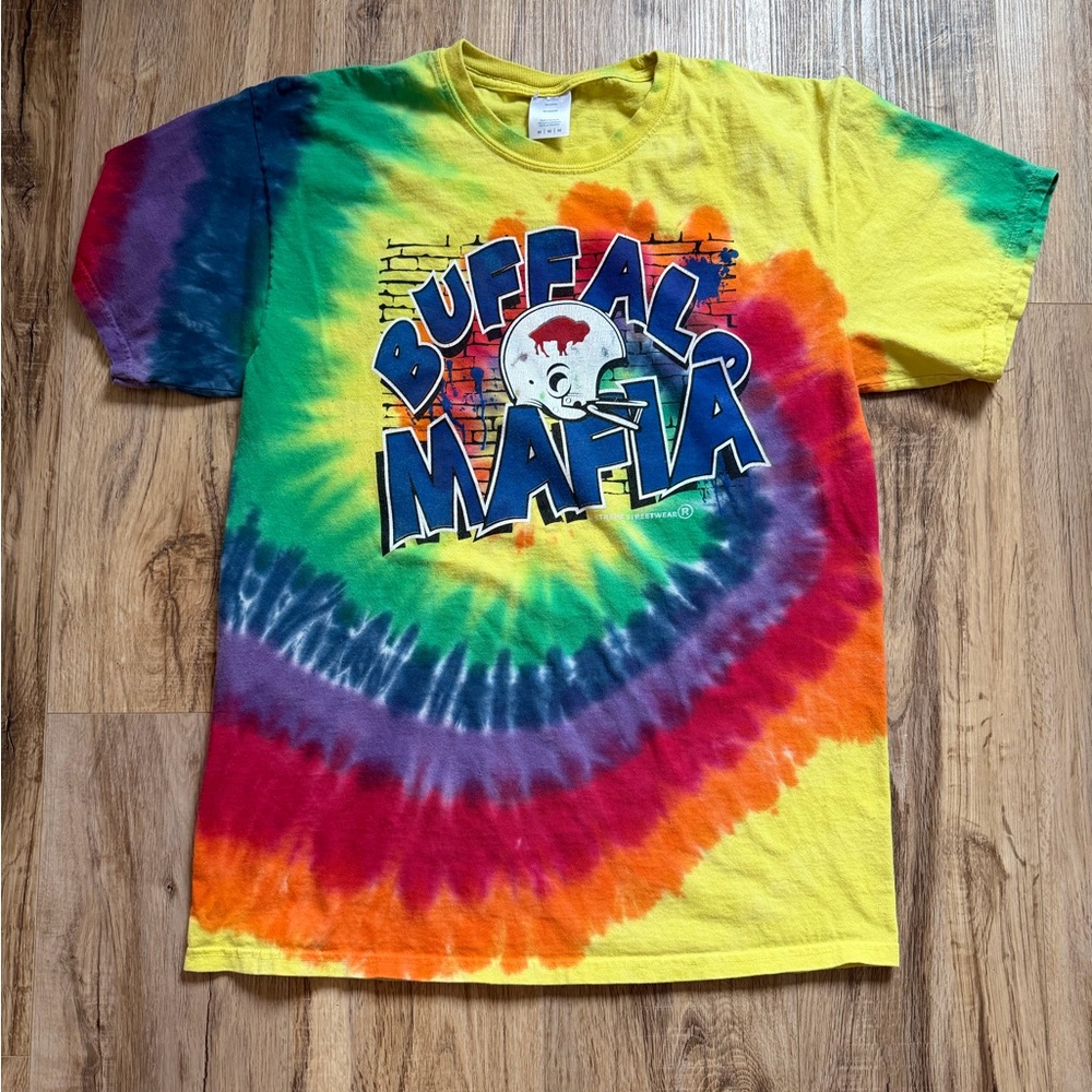 Buffalo Mafia Tie-Dye Short Sleeve T-Shirt - Multicolor